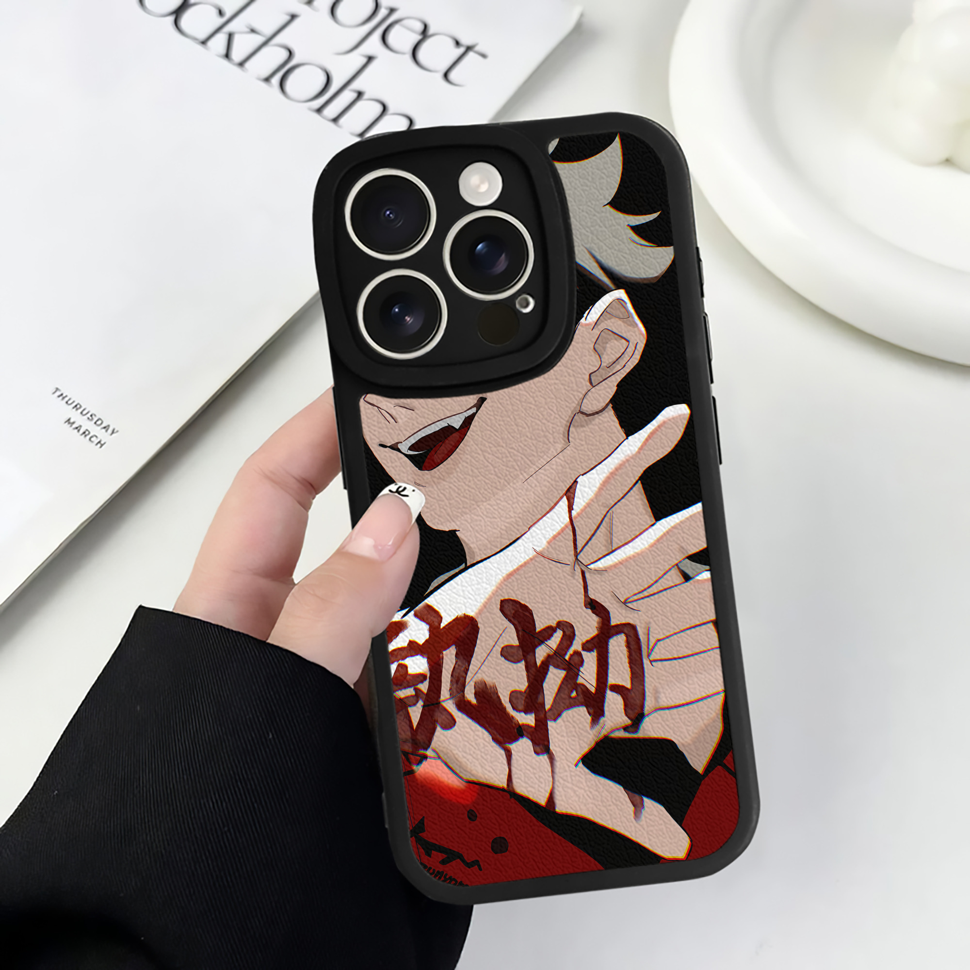 （画像用） ハイキュー!! Haikyu!! 【iPhone 16シリーズ対応】シリコンスマホケース（レザー調） 材質：シリコン